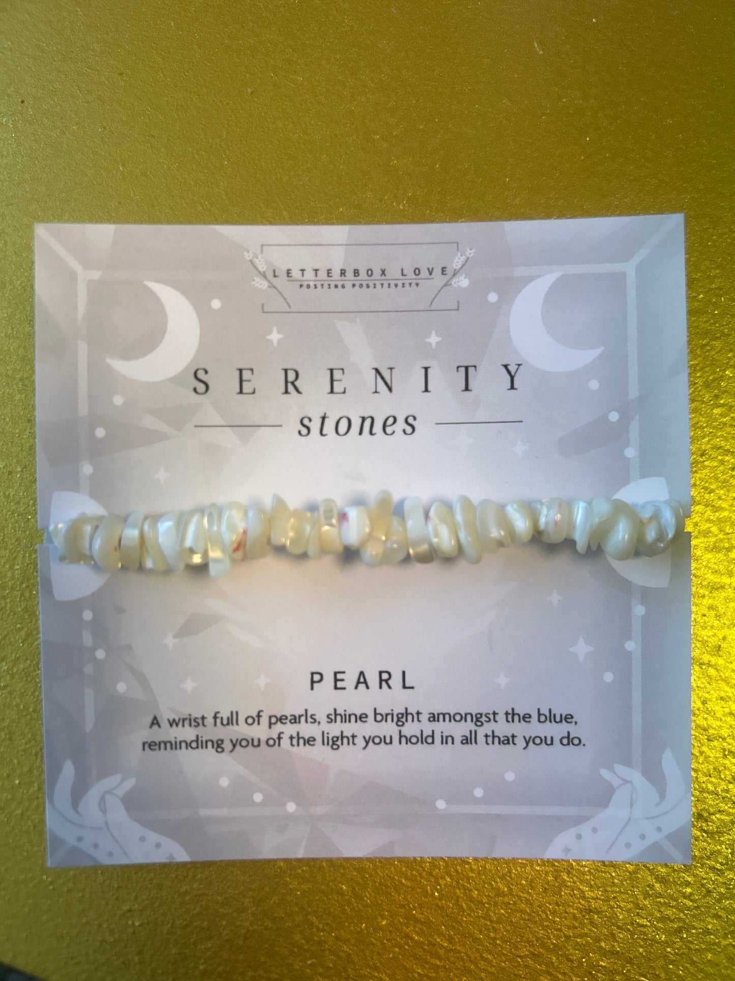 Pearl Serenity Stones bracelet
