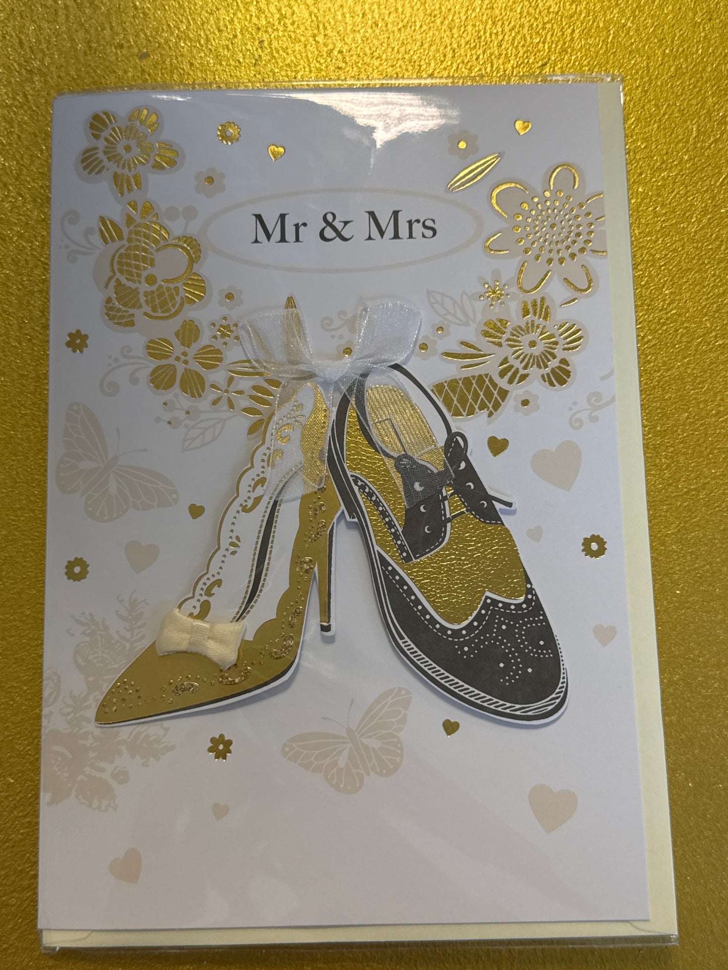 Shoes 3d wedding card
