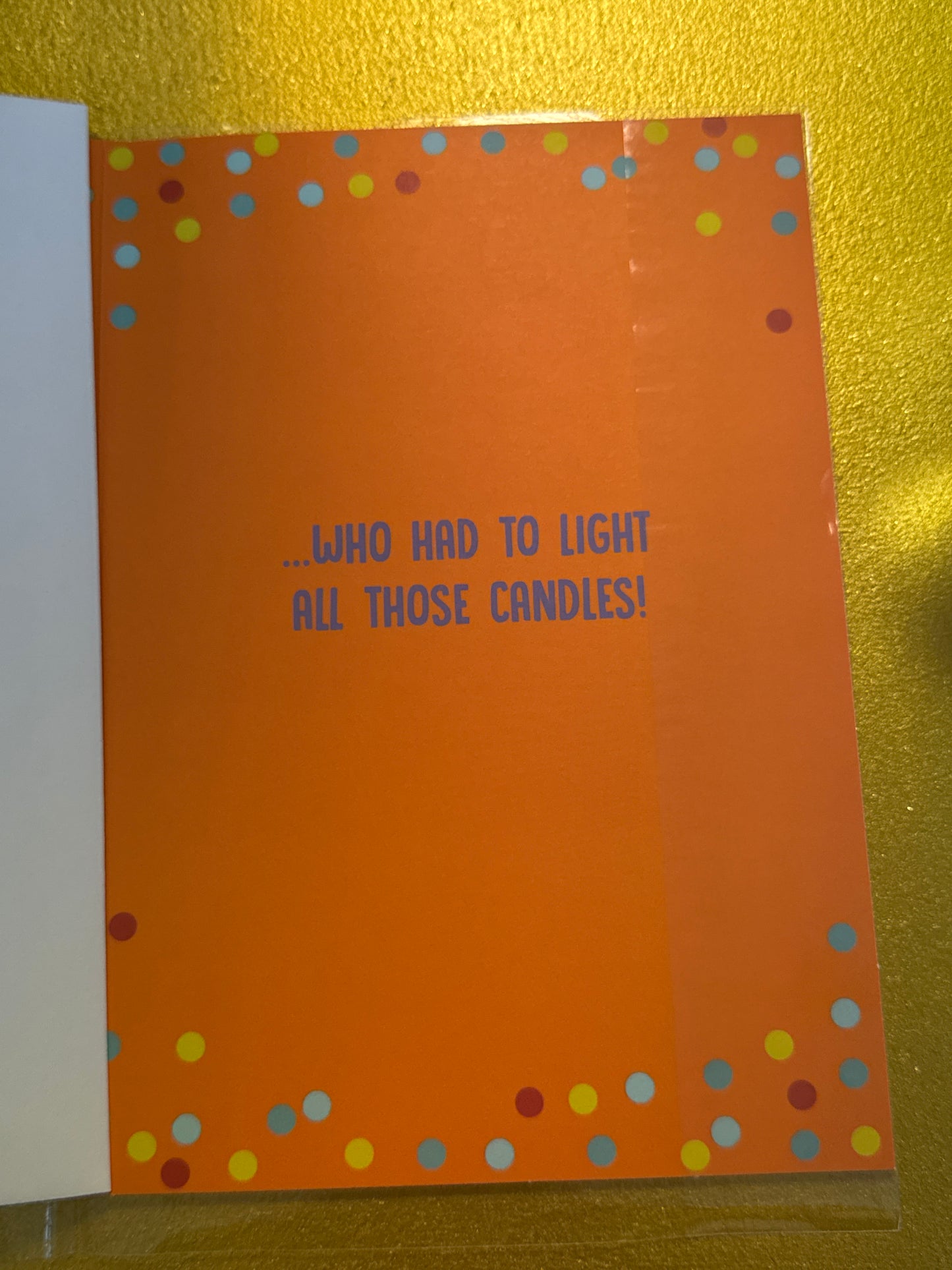 Birthday card - humour