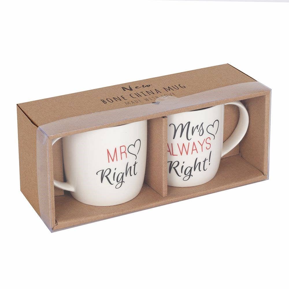 Mr & Mrs mugs Set of 2