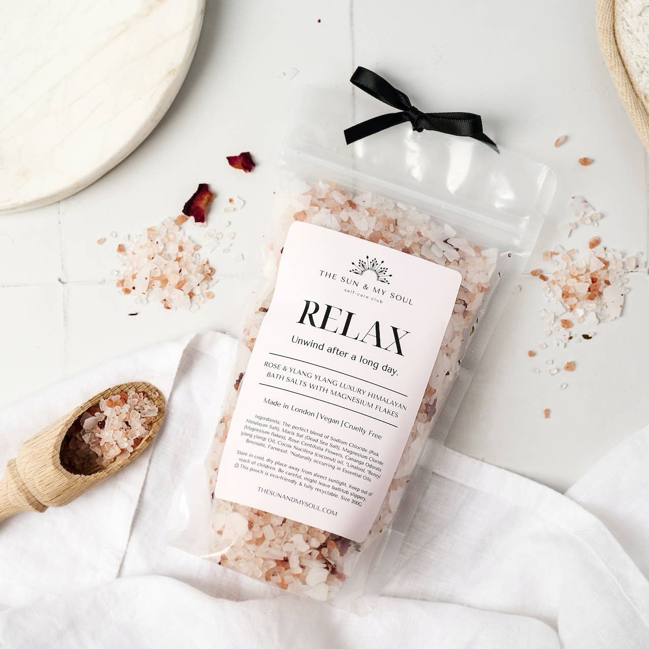 Relax Luxury Himalayan Bath Salts Gift⎜Rose Ylang Ylang