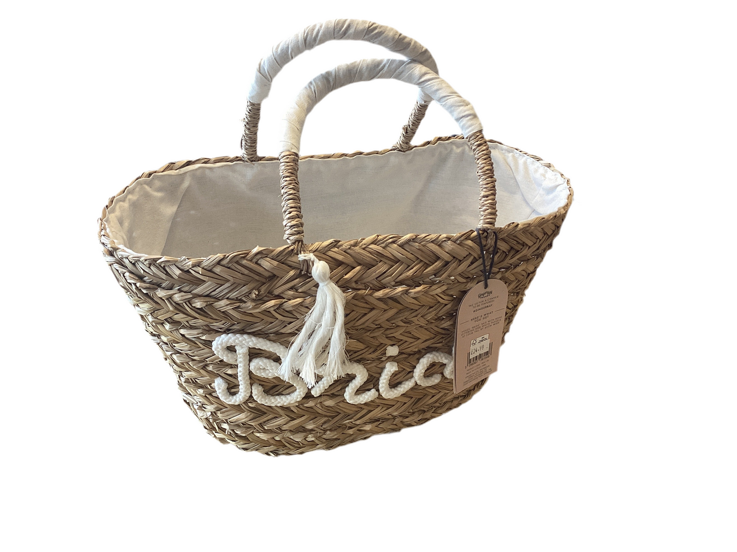 Woven ‘Bride’ Bag with tassels