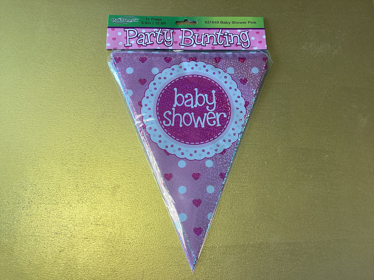 ‘Baby Shower’ pink party bunting