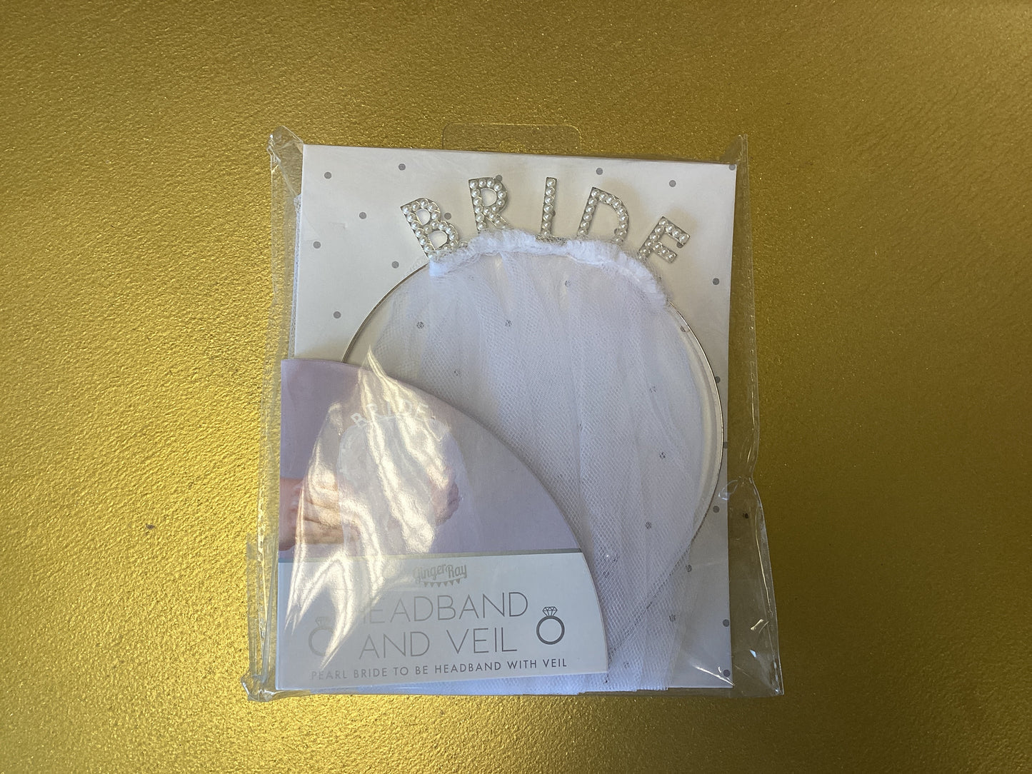 ‘Bride’ Headband And Veil