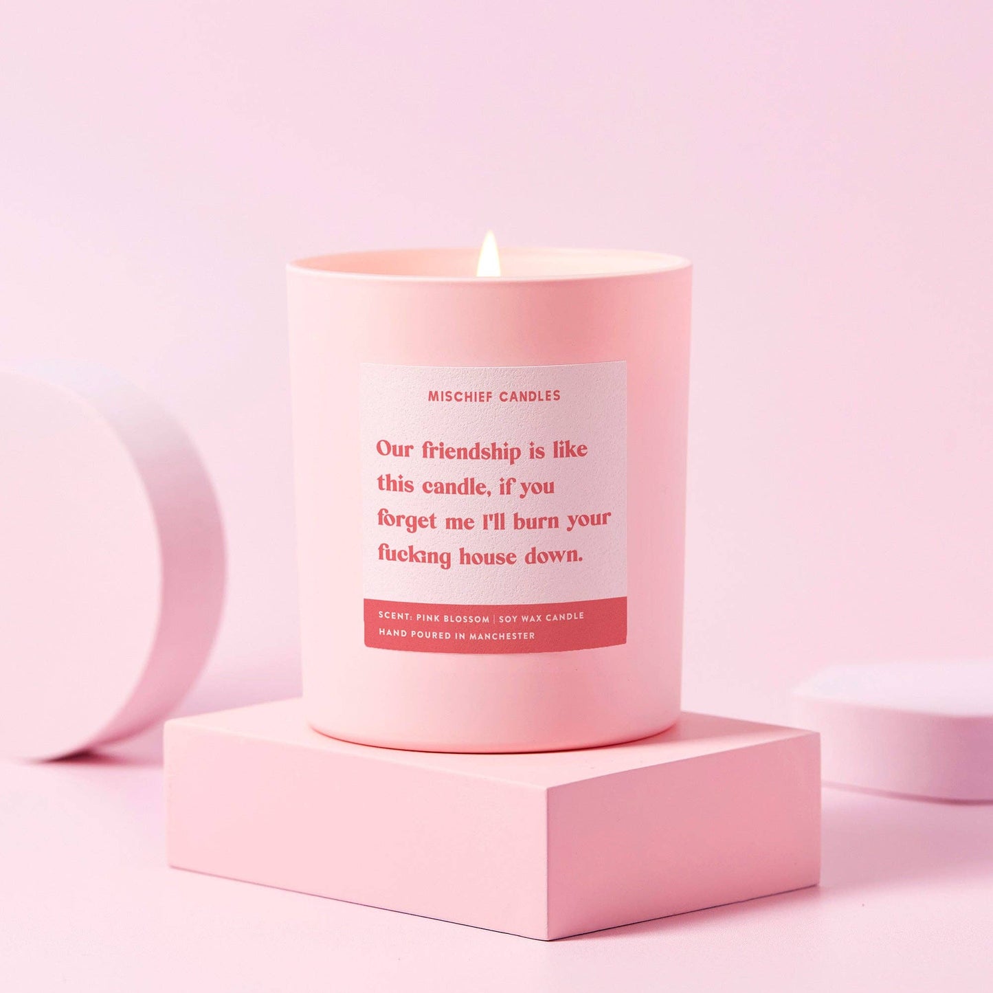 Burn House Down Funny Candle