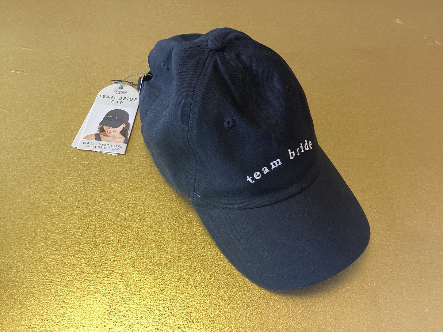 Black ‘Team Bride’ cap