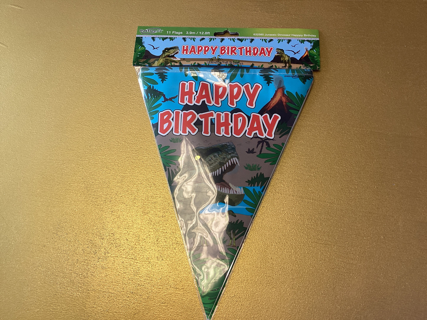 Jurassic dinosaur Happy Birthday Bunting