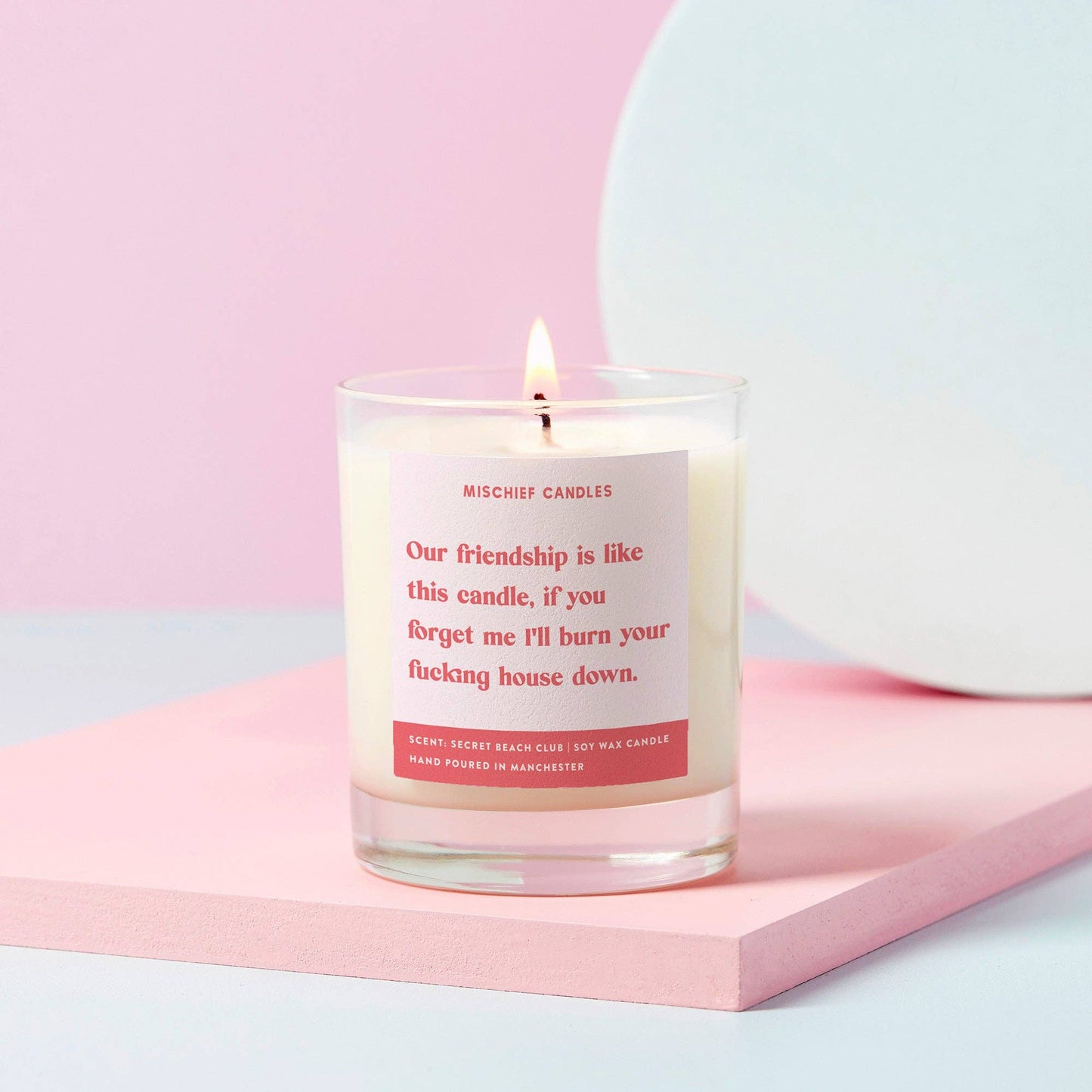 Burn House Down Funny Candle