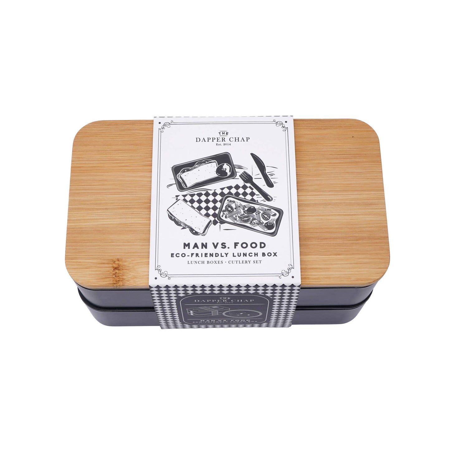 Man Vs. Food Lunch Box Dapper Chap Eco-Friendly