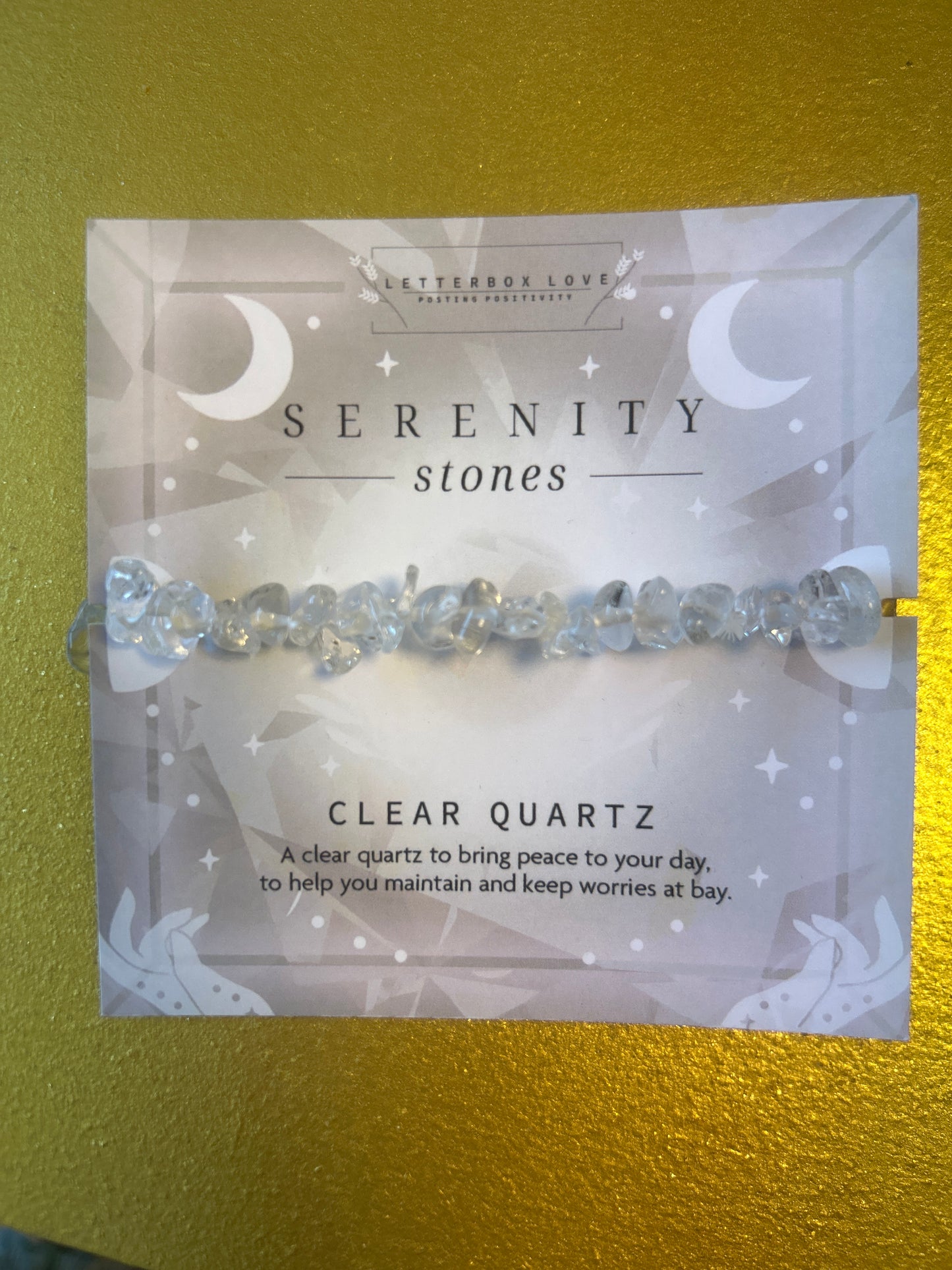 Clear Quartz Serenity Stones bracelet