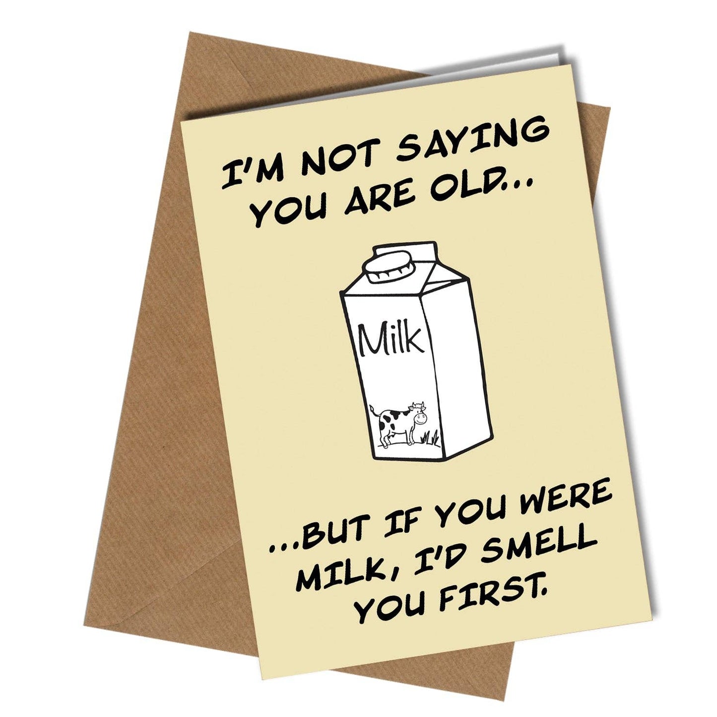 Milk birthday card
