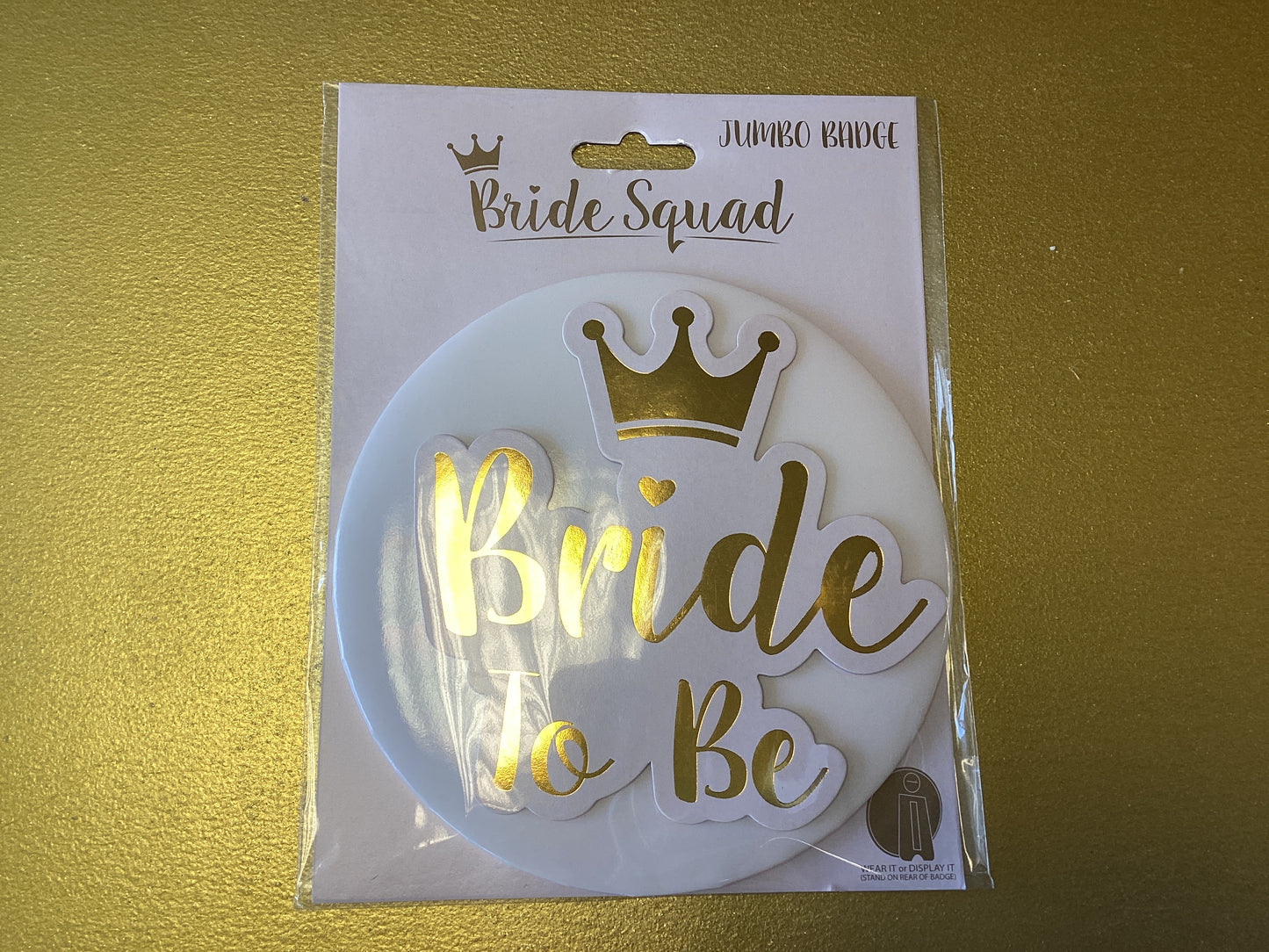 Bride To Be Jumbo Badge