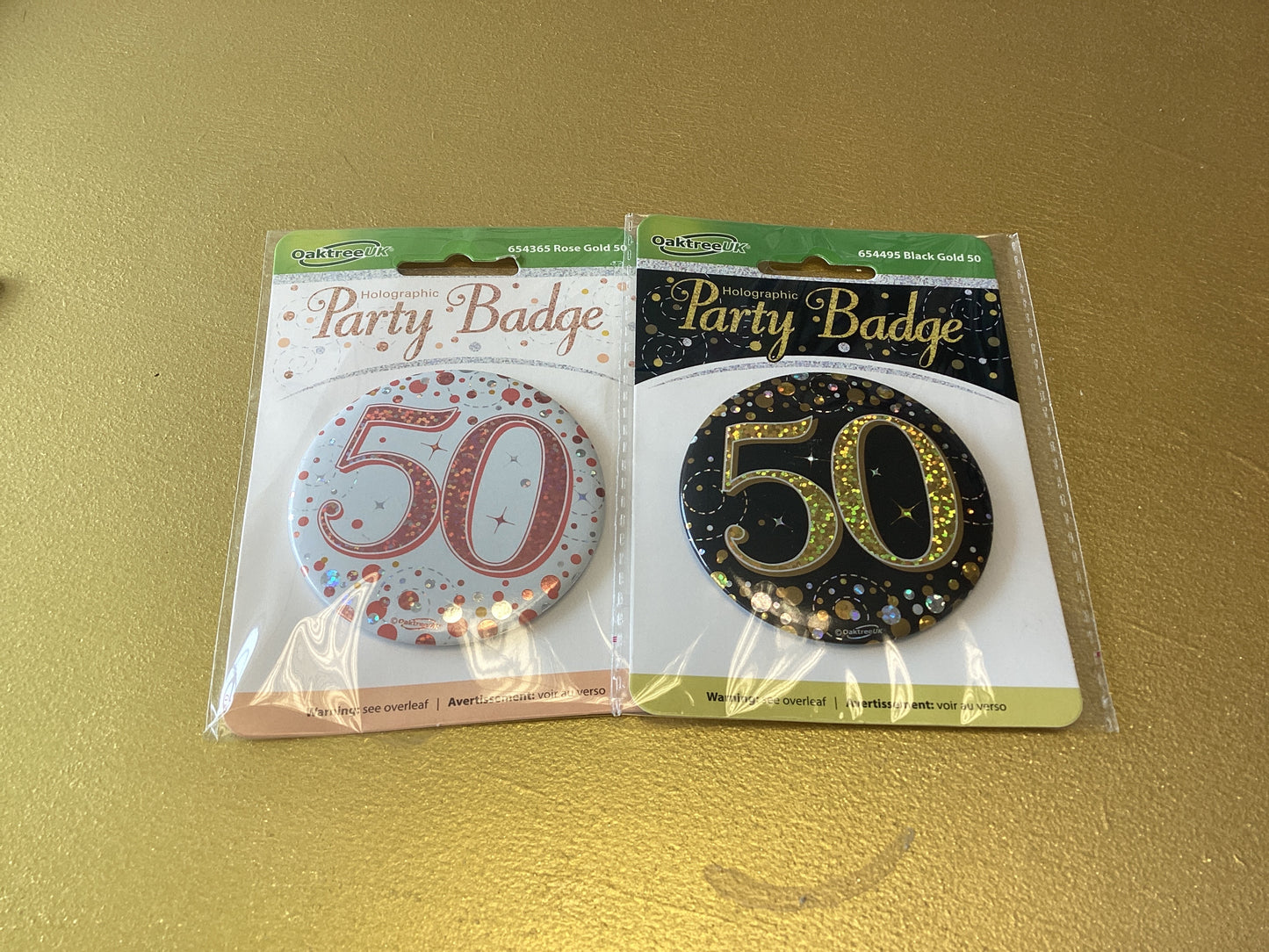50th Birthday Badge