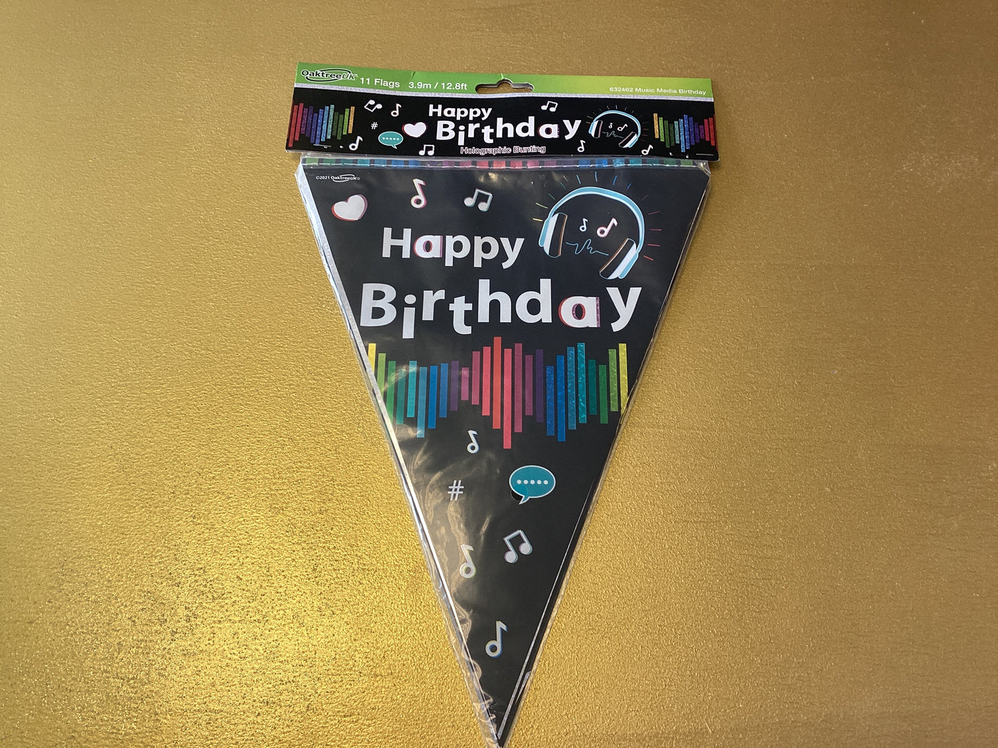 Happy birthday music bunting