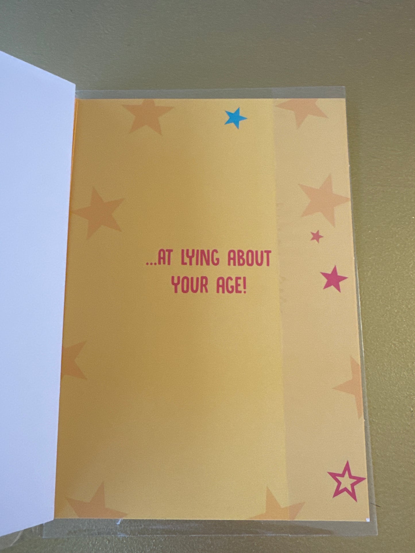 Birthday card - humour