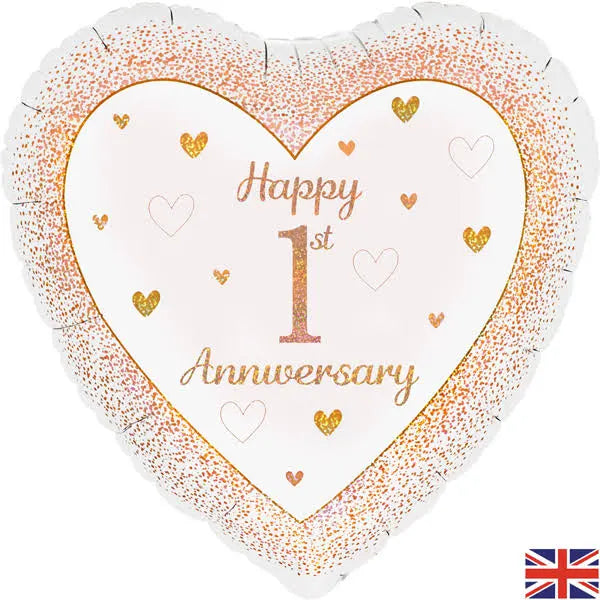 Happy 1st Anniversary foil balloon