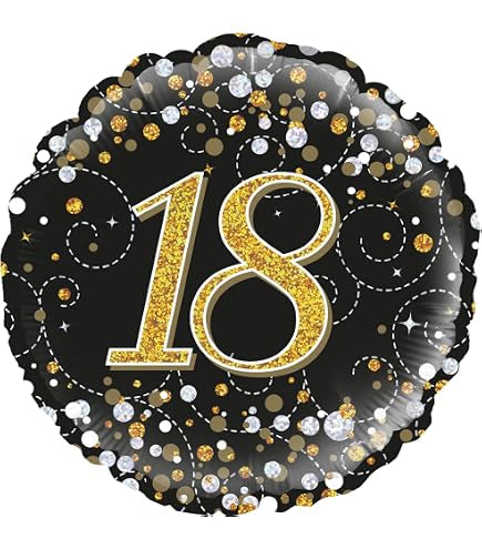Age 18 foil balloons