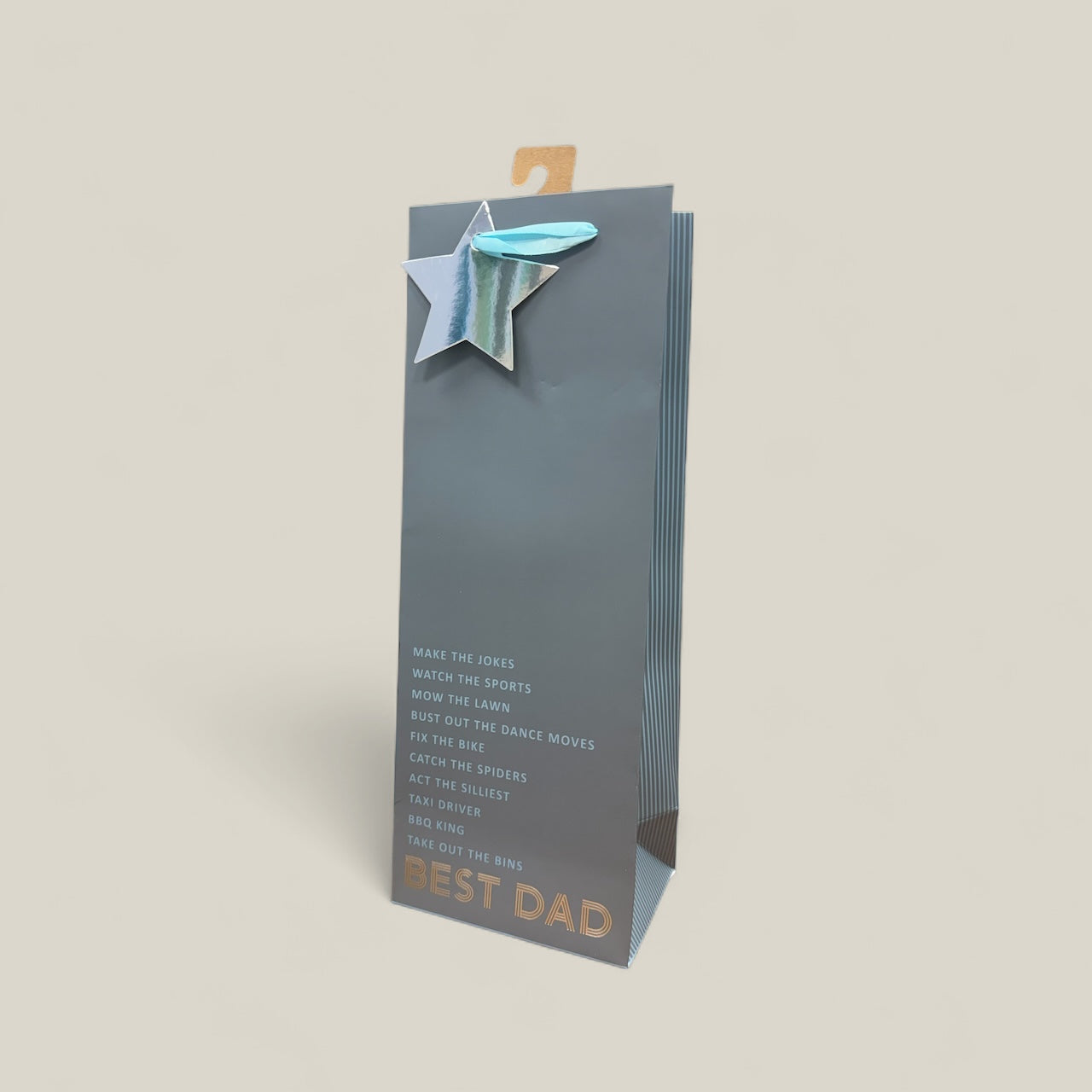 Best dad Bottle gift bag