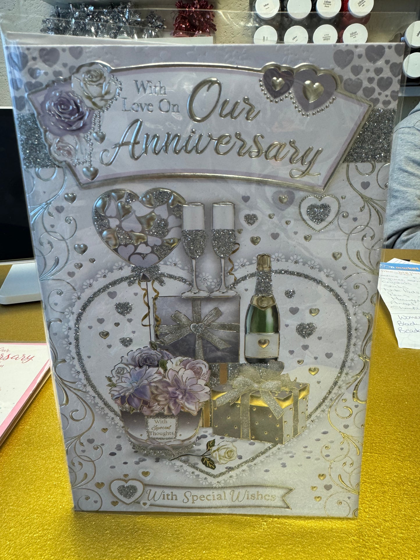 Silver Our anniversary card