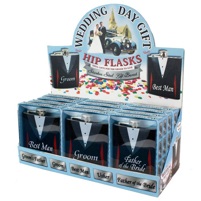 6oz Wedding Hip Flasks
