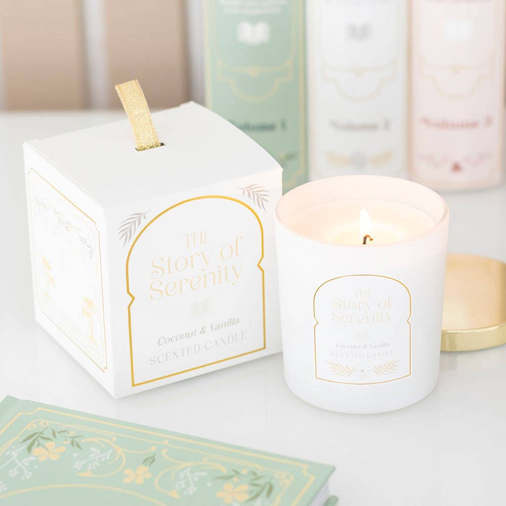 Coconut & Vanilla Candle The Story of Serenity