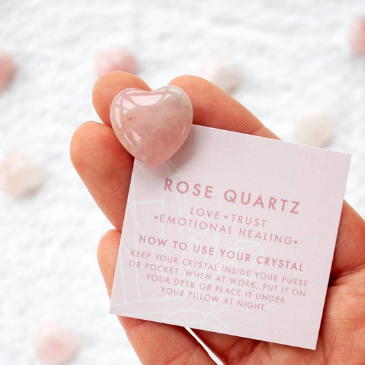 Rose Quartz Crystal Heart