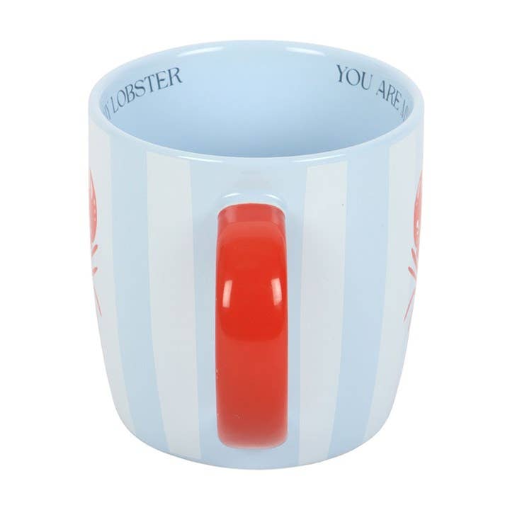 You Are My Lobster Coastal Striped Mug