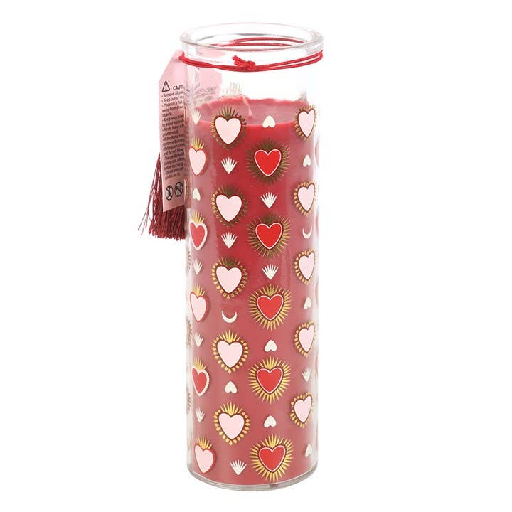 Sacred Heart Tube Candle Black Fig Valentine's Day
