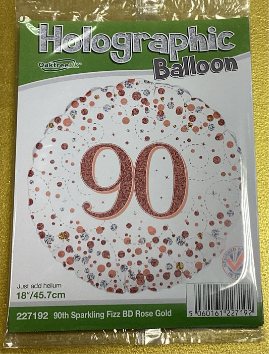 90th birthday foil ballon