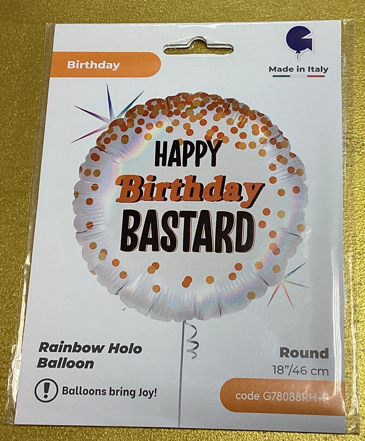 Happy birthday *censored* foil balloon