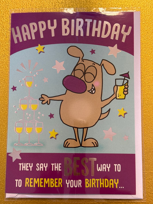 Birthday card - humour