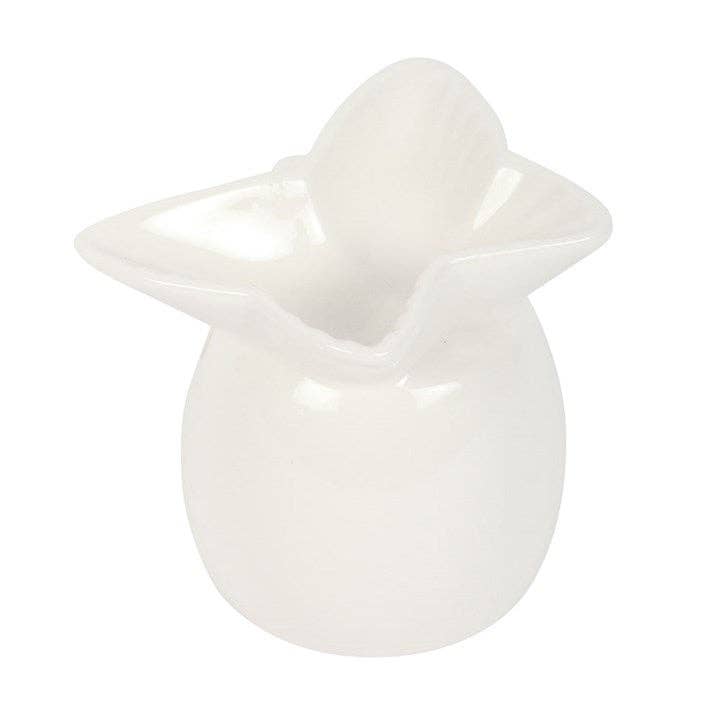 Oil Burner White Butterfly