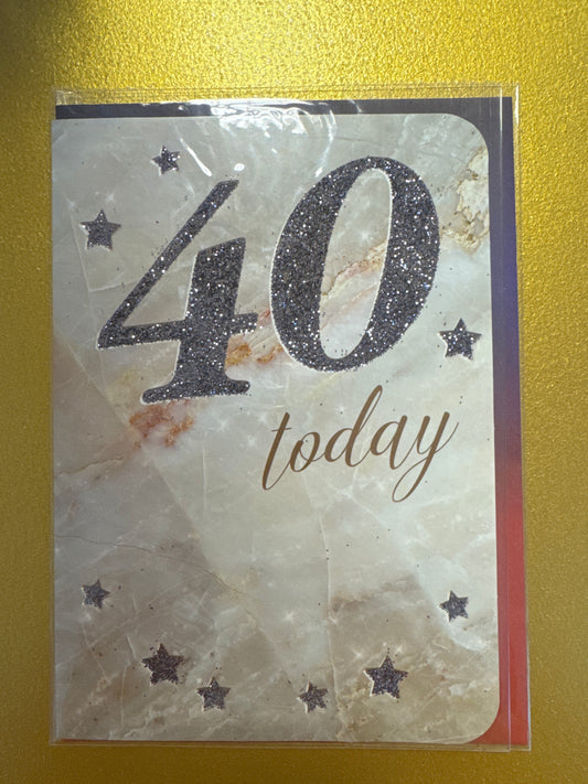 40th birthday card