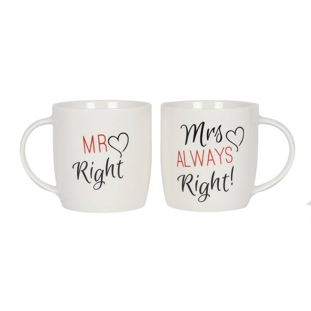 Mr & Mrs mugs Set of 2