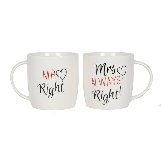 Mr & Mrs mugs Set of 2