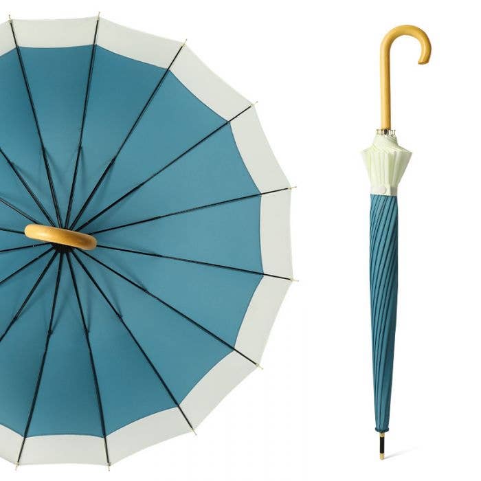 3468 two tones pastel colour umbrella