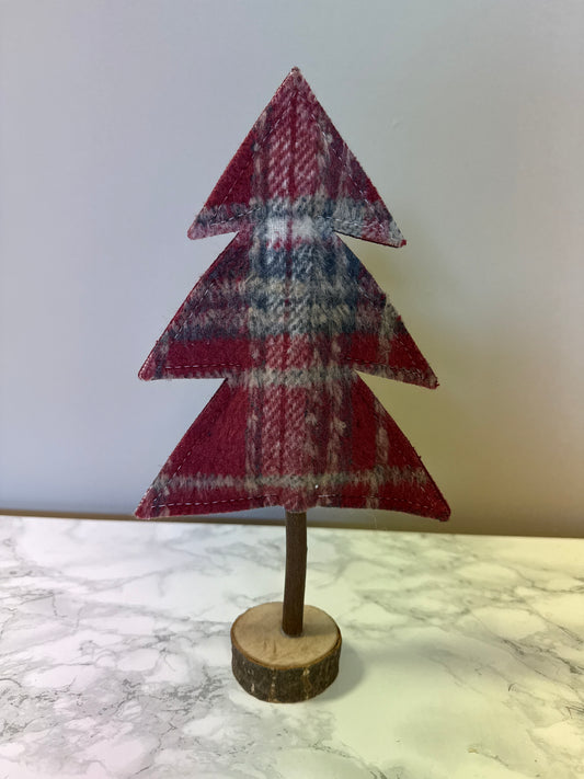 Tartan tree Christmas decoration