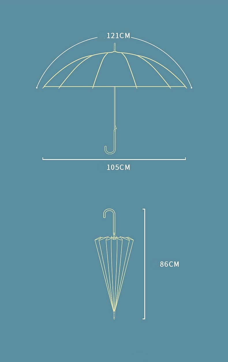 3468 two tones pastel colour umbrella