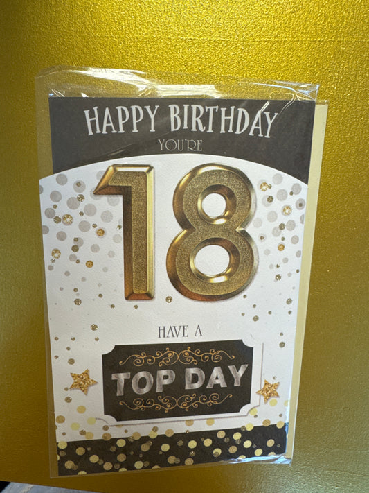 18th birthday card