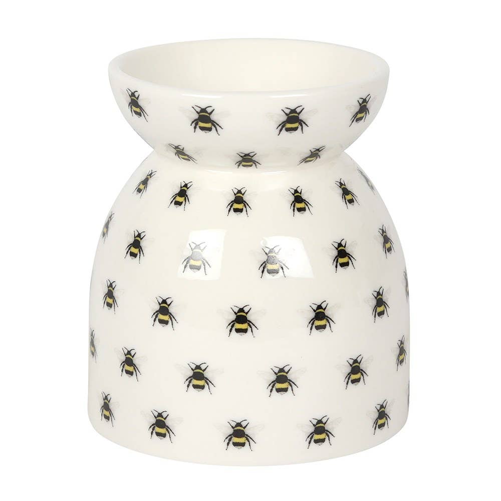Bee Print Oil Burner and Wax Warmer
