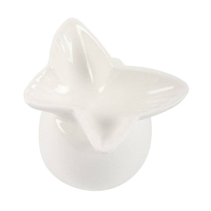 Oil Burner White Butterfly