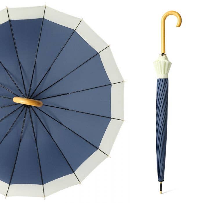 3468 two tones pastel colour umbrella