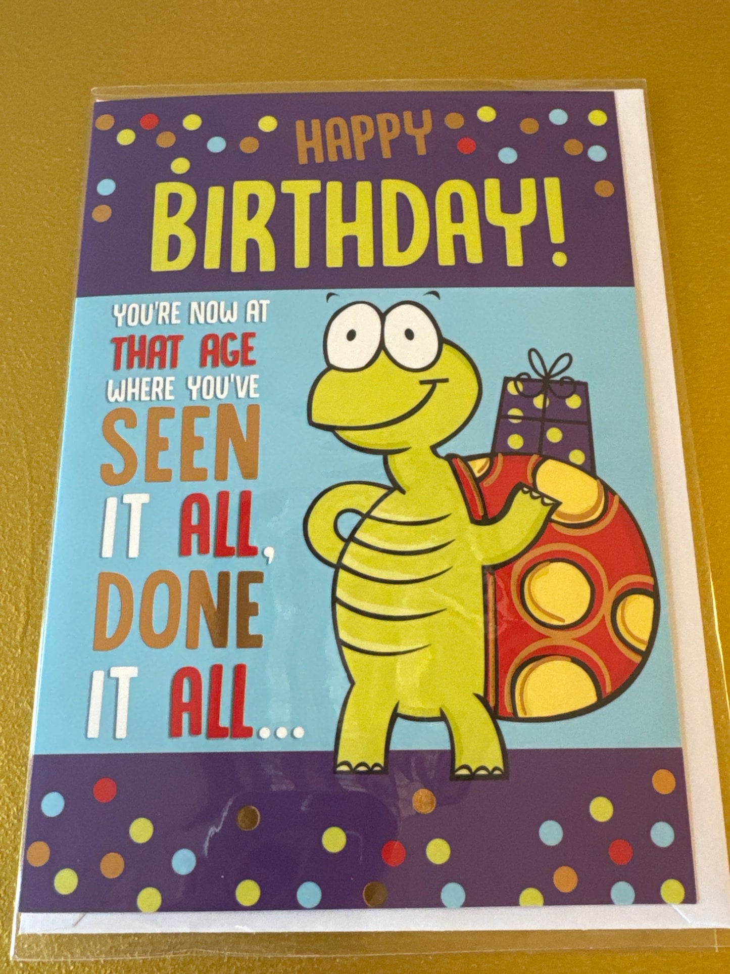 Birthday card - humour