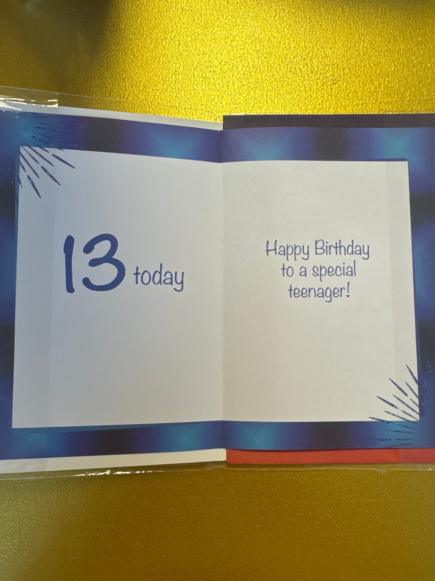 13th birthday card