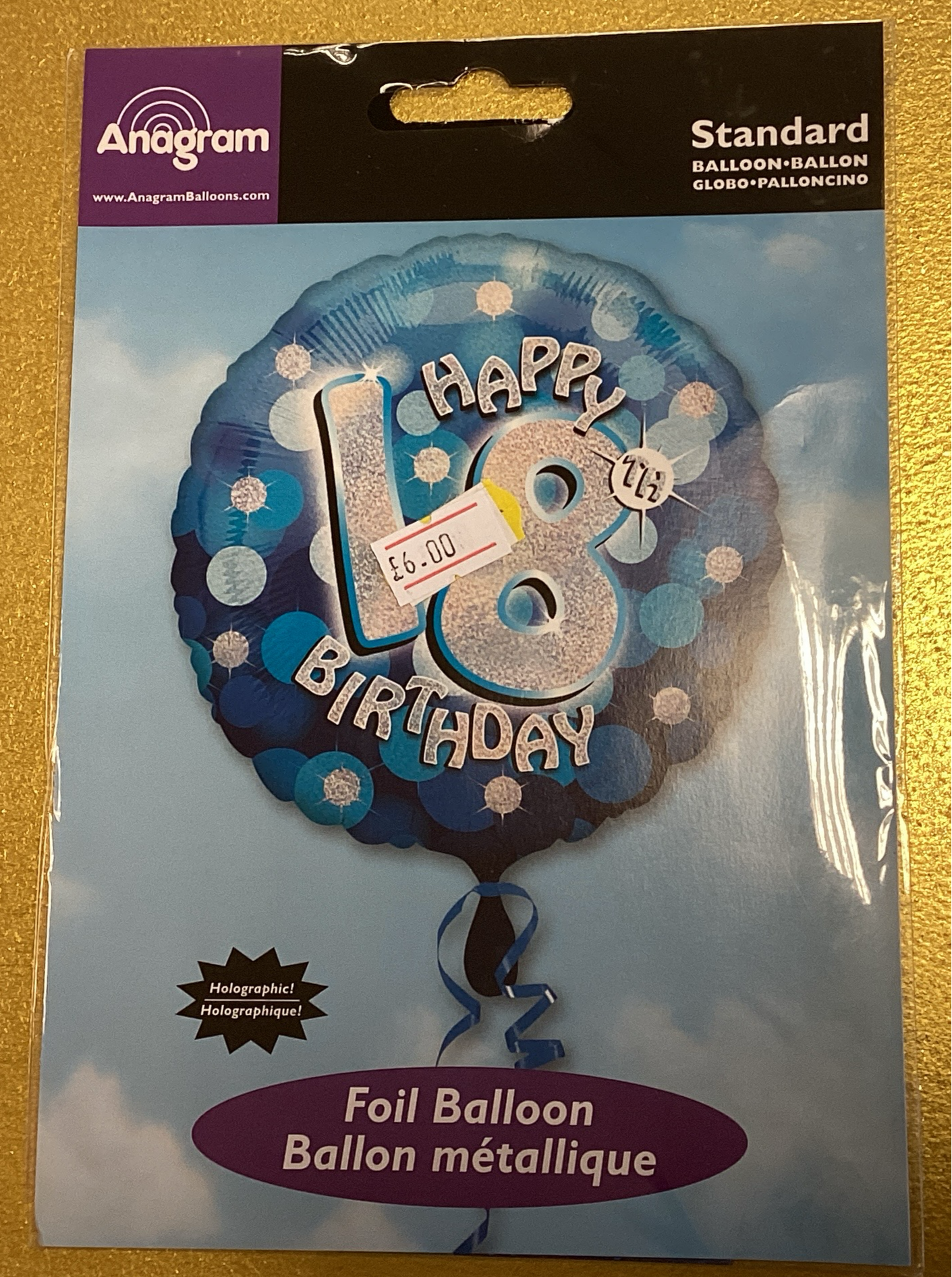 18th birthday foil balloon