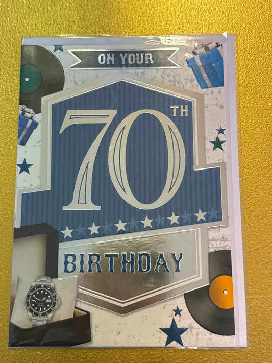 70th birthday card