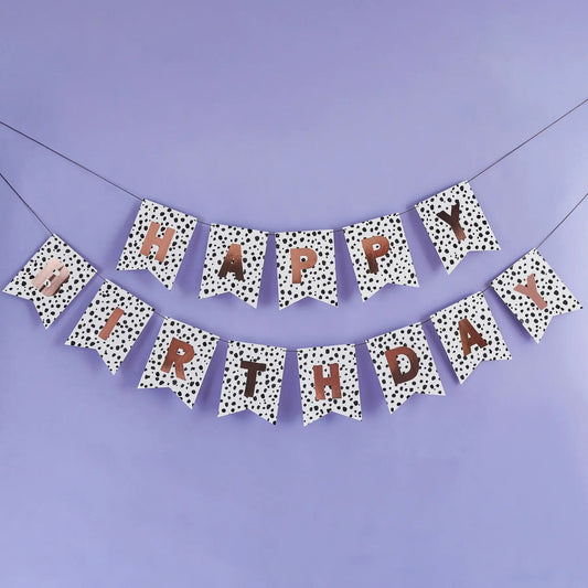 Dalmatian 'Happy Birthday' Banner 2M