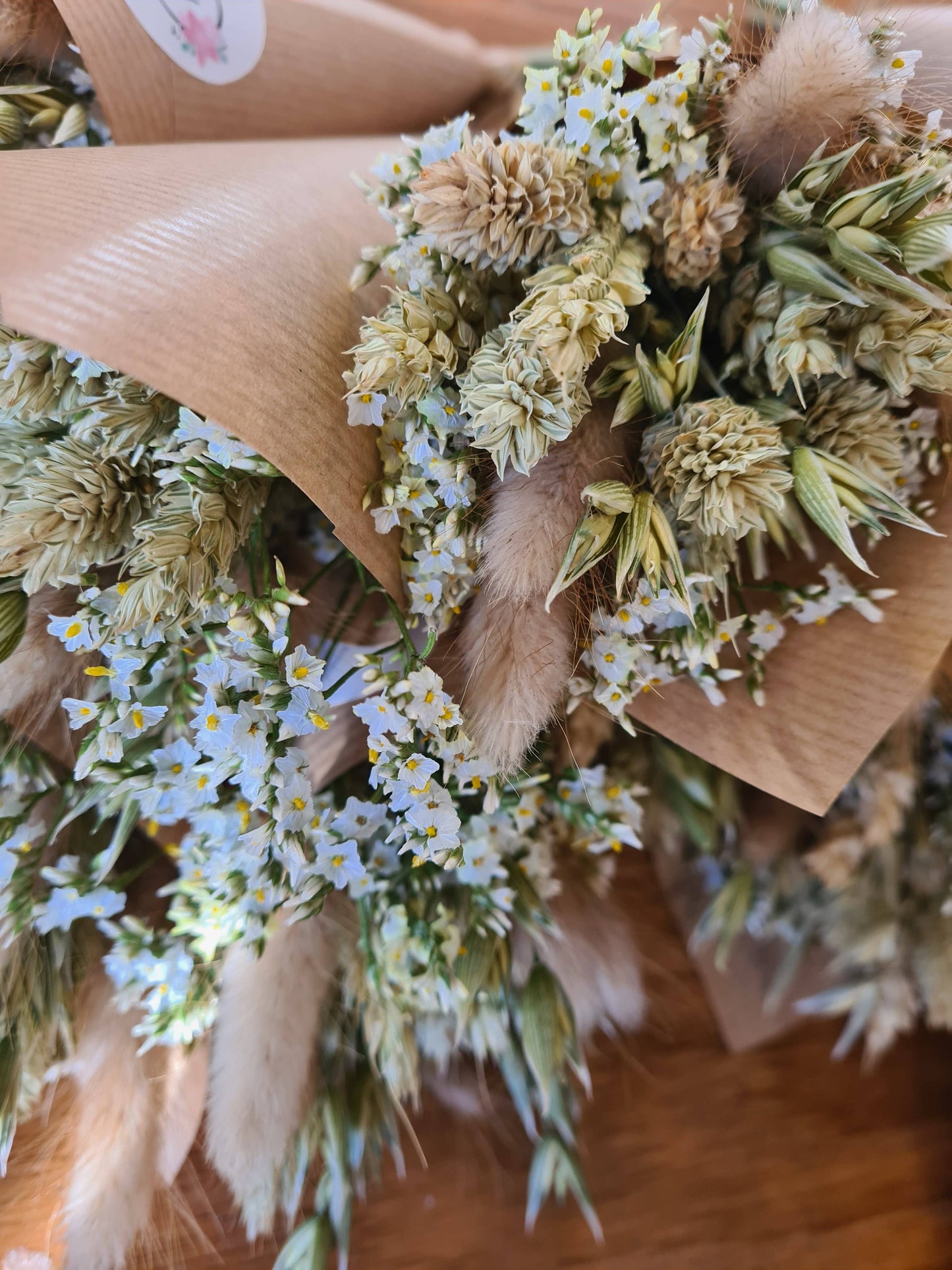 Natural dried flower mini bunches