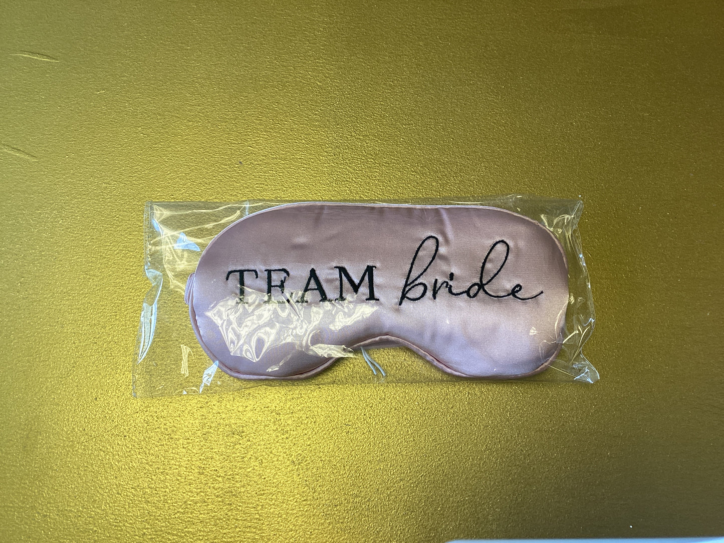 ‘Team Bride’ Satin Eye Mask