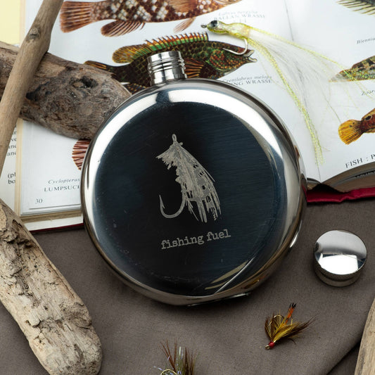 'Fishing Fuel' Hip Flask Reel Fly Fishing Co.